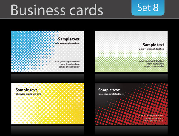 free vector Business card background vector